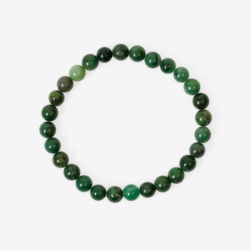 PULSERA ELÁSTICA JADE AFRICANO (6 MM)